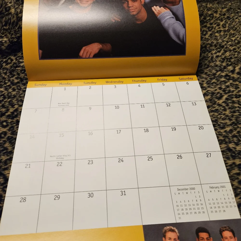 OTown 2001 Calendar | Vintage | Y2K | Boy Band | Wall Calendar | Music